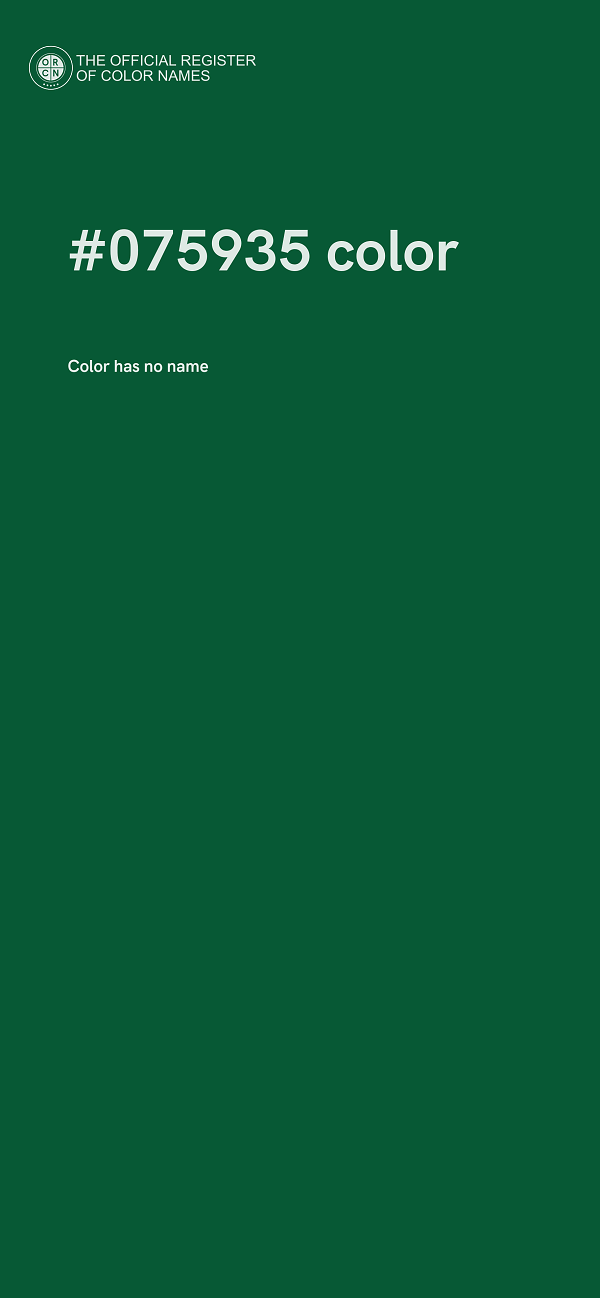 #075935 color image