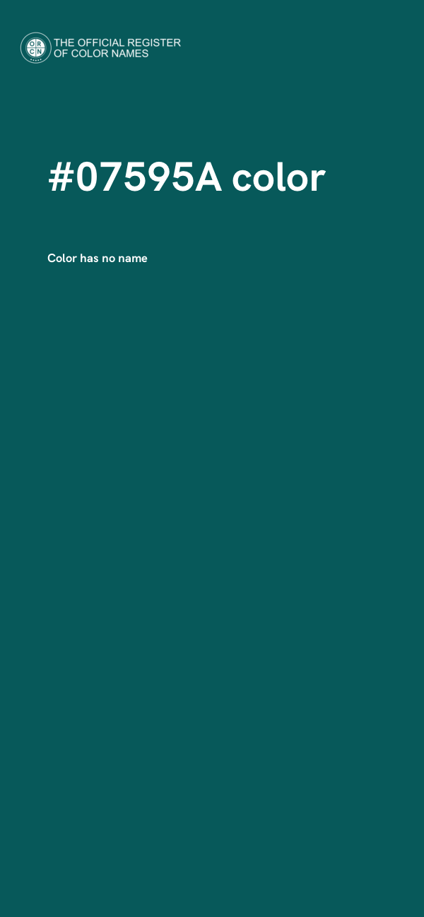 #07595A color image