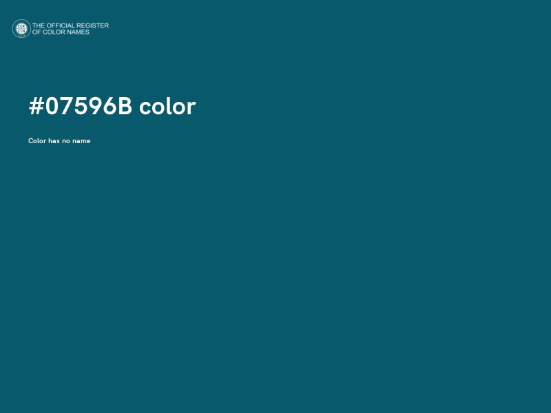 #07596B color image