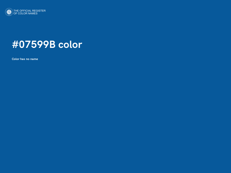 #07599B color image