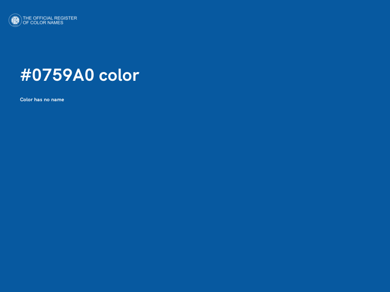 #0759A0 color image