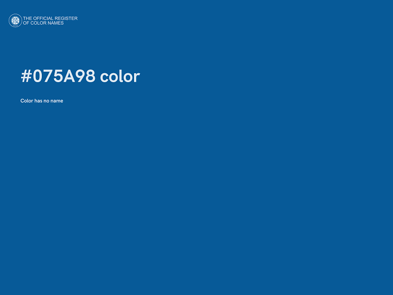 #075A98 color image