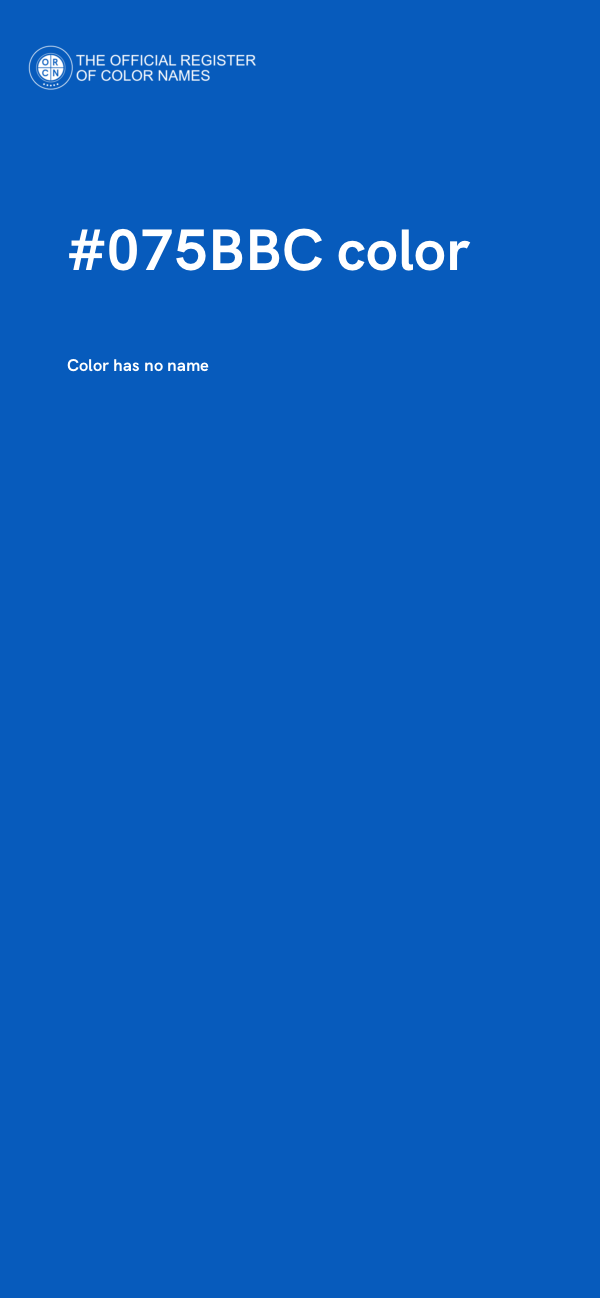 #075BBC color image