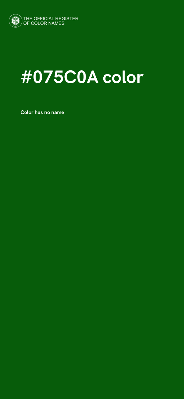 #075C0A color image