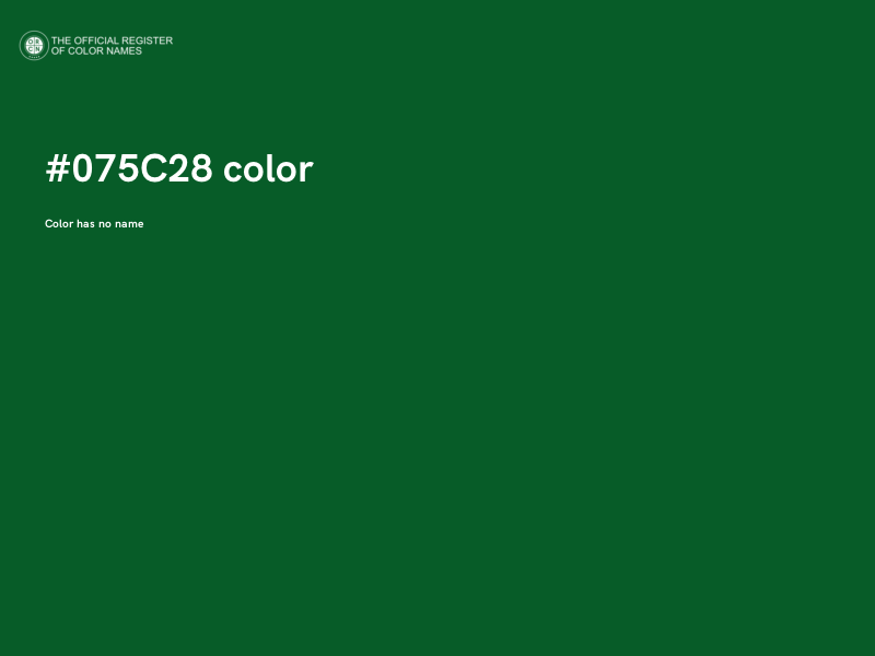 #075C28 color image
