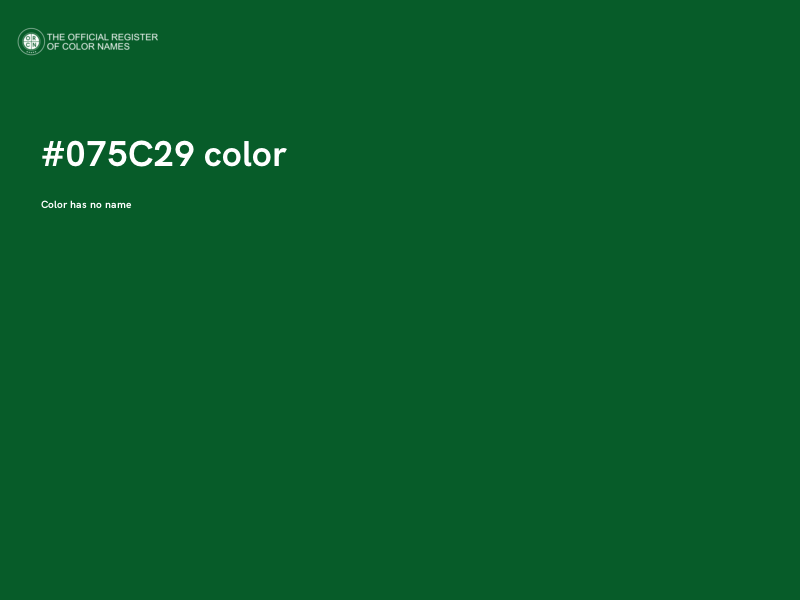 #075C29 color image