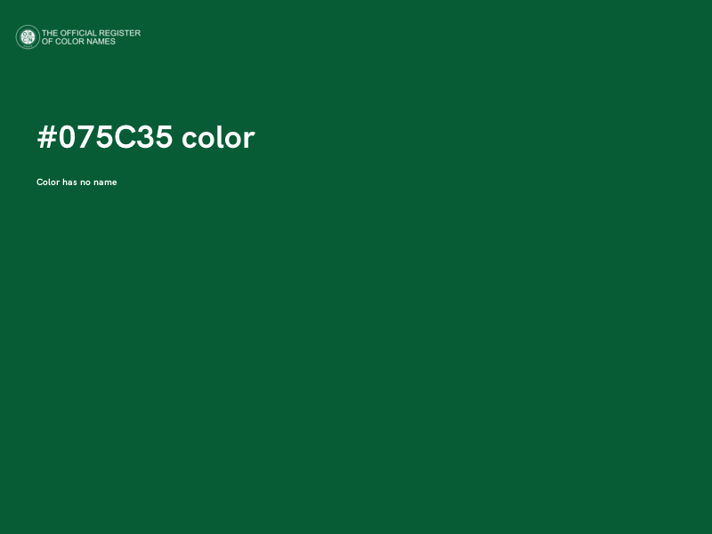 #075C35 color image