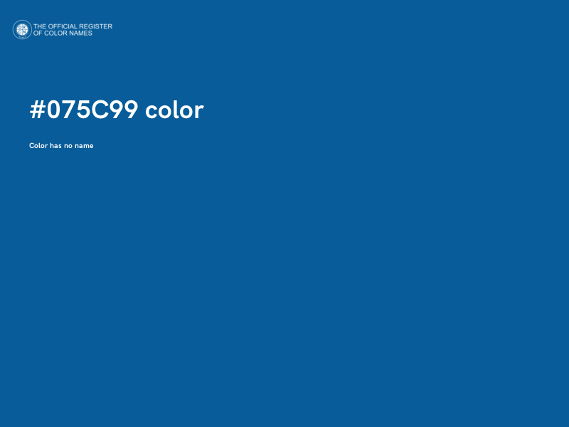 #075C99 color image
