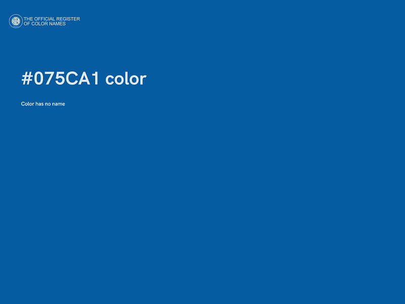 #075CA1 color image