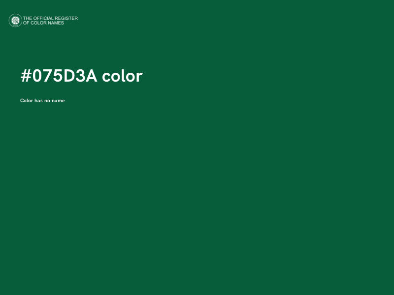 #075D3A color image