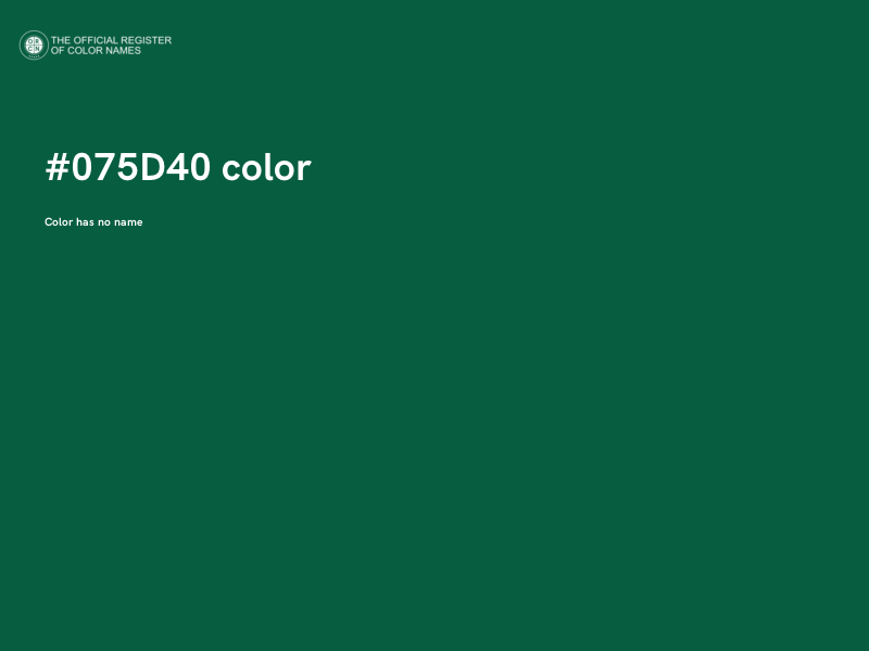 #075D40 color image
