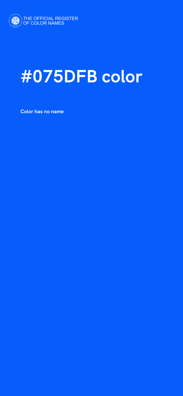 #075DFB color image