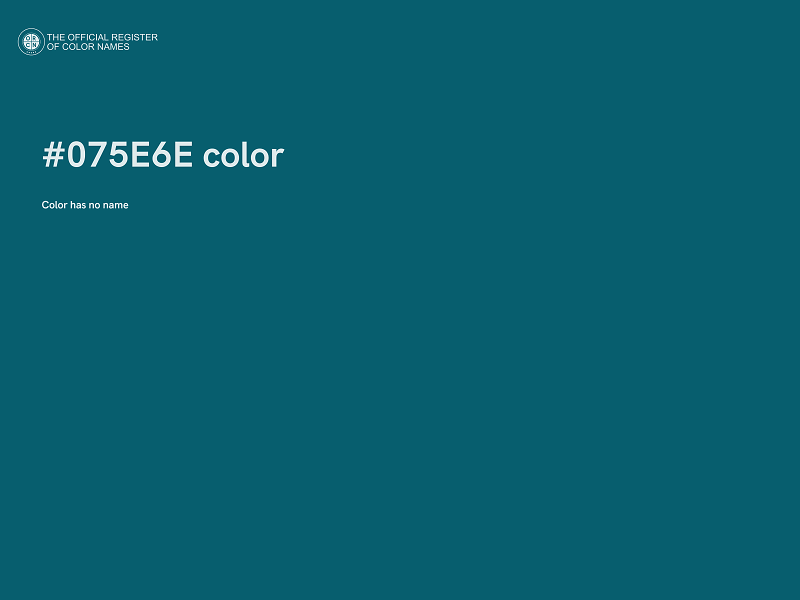 #075E6E color image