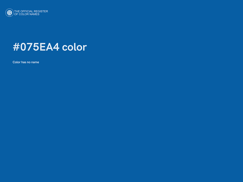 #075EA4 color image