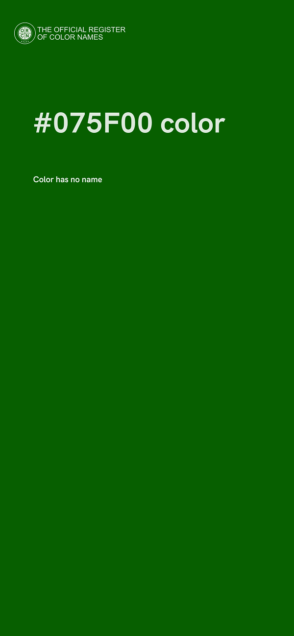 #075F00 color image