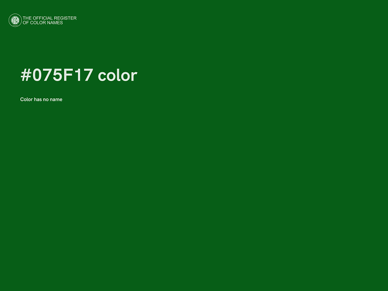 #075F17 color image