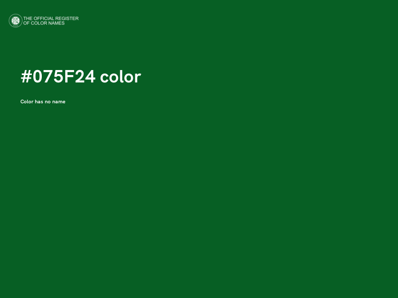 #075F24 color image