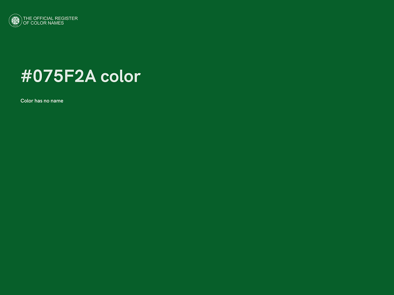 #075F2A color image