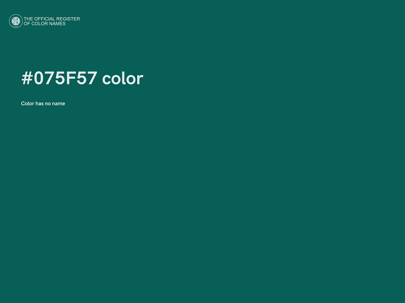 #075F57 color image