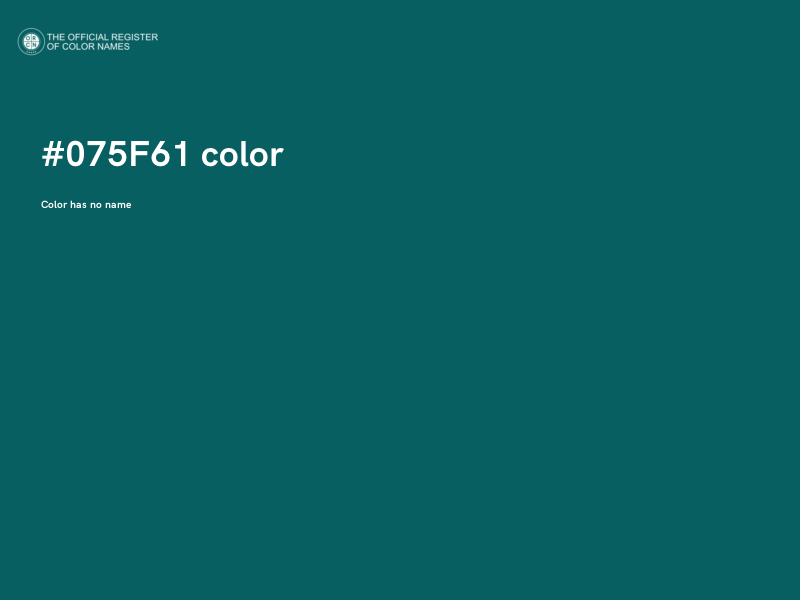 #075F61 color image