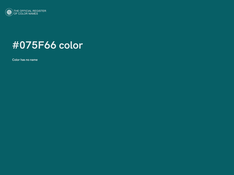 #075F66 color image