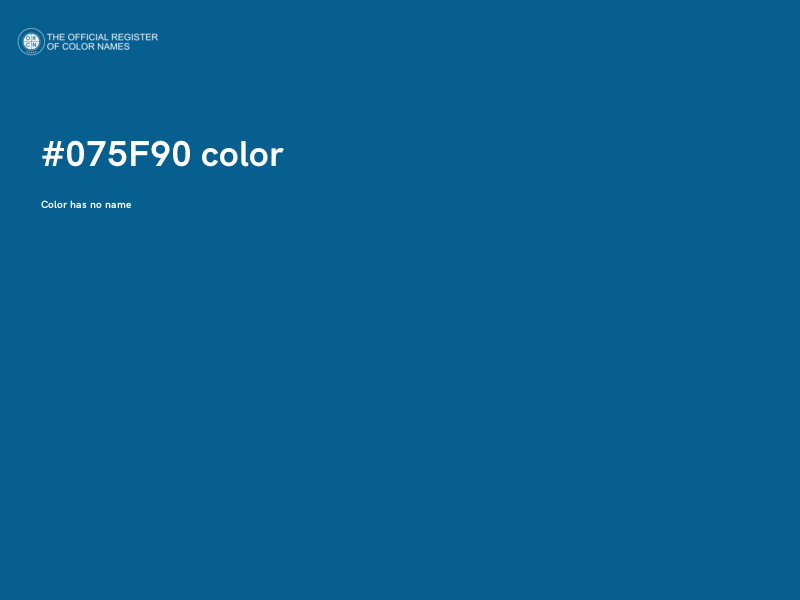 #075F90 color image