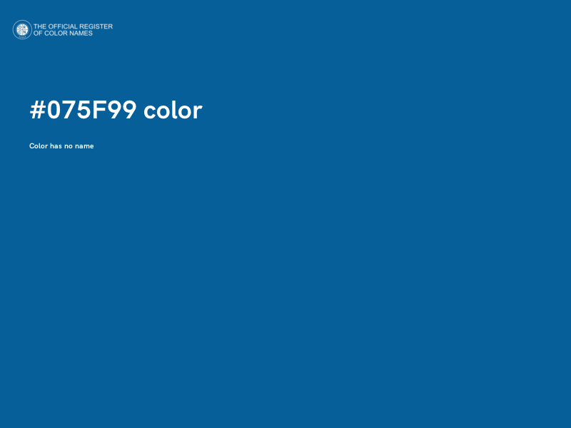 #075F99 color image
