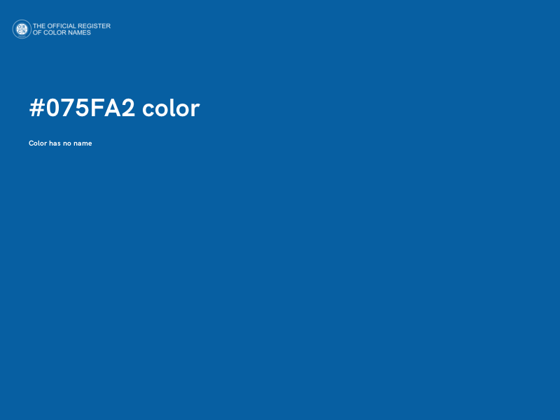 #075FA2 color image