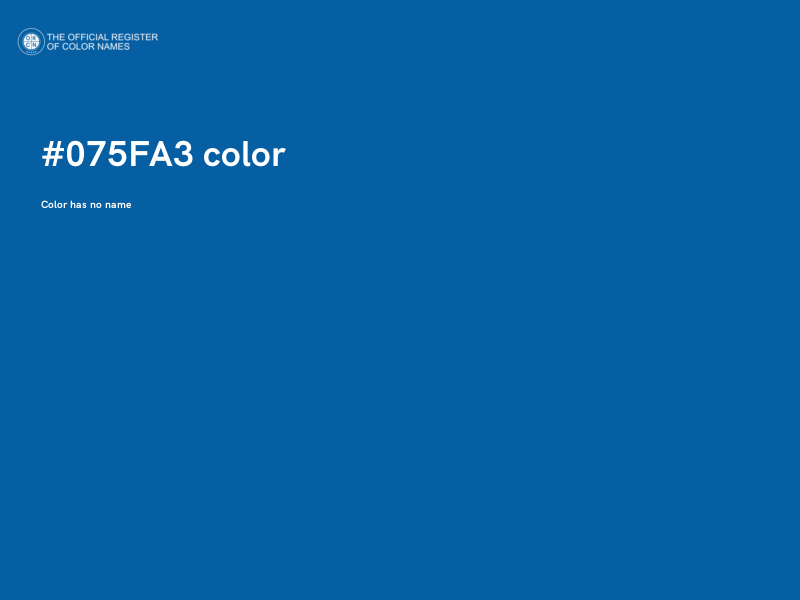 #075FA3 color image