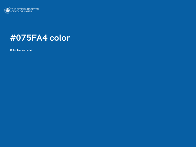 #075FA4 color image