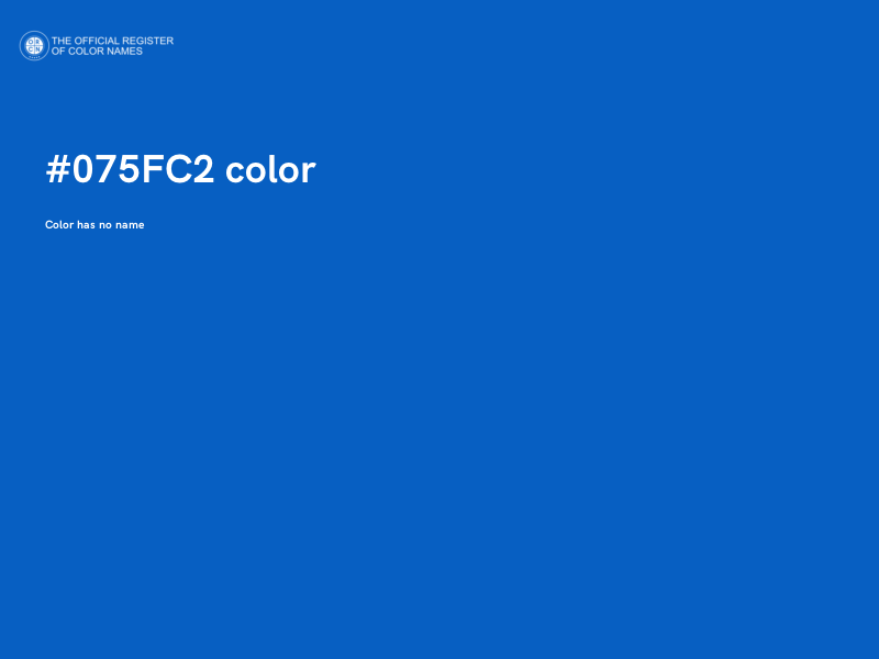 #075FC2 color image