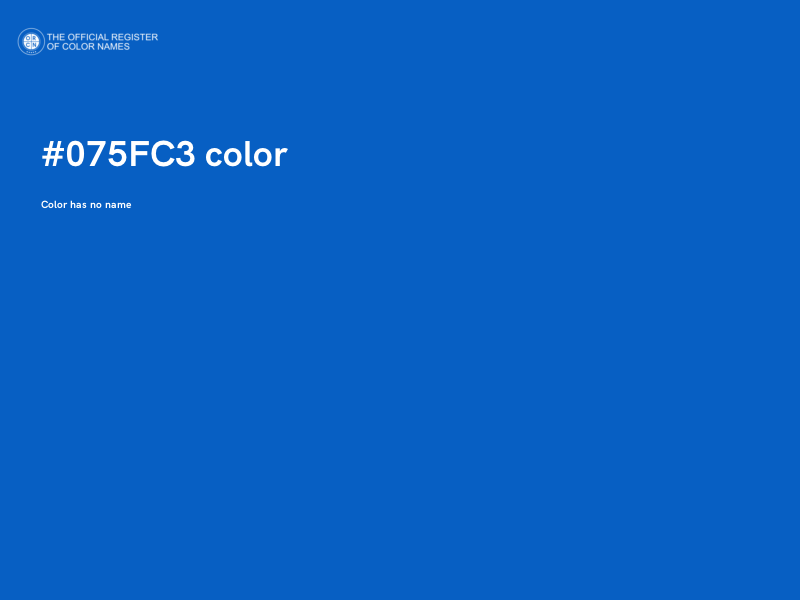 #075FC3 color image