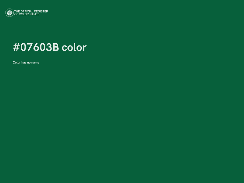 #07603B color image