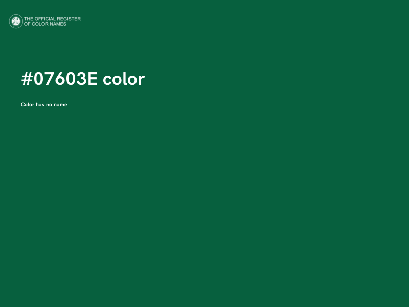#07603E color image