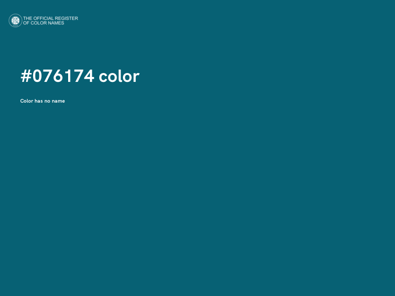#076174 color image