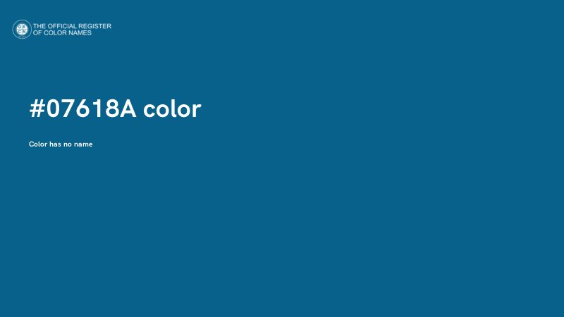 #07618A color image