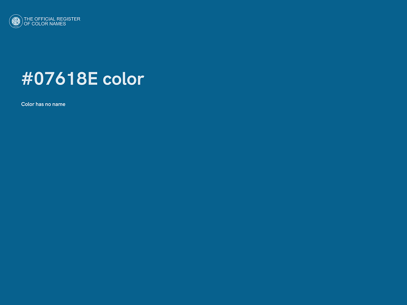 #07618E color image