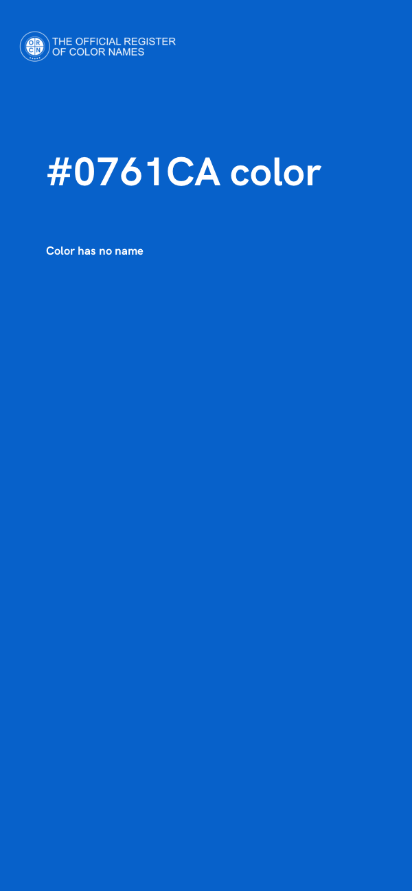 #0761CA color image