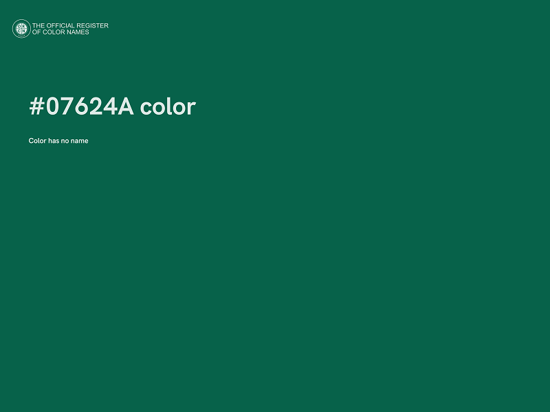#07624A color image