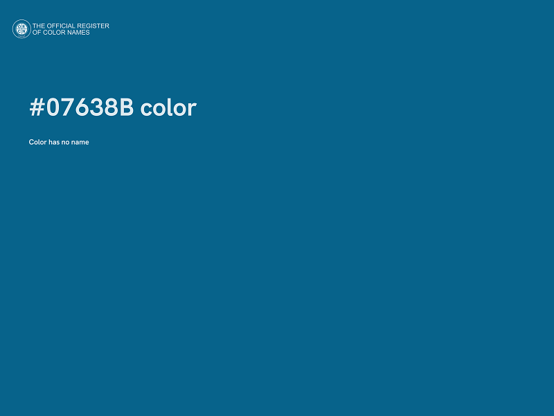 #07638B color image