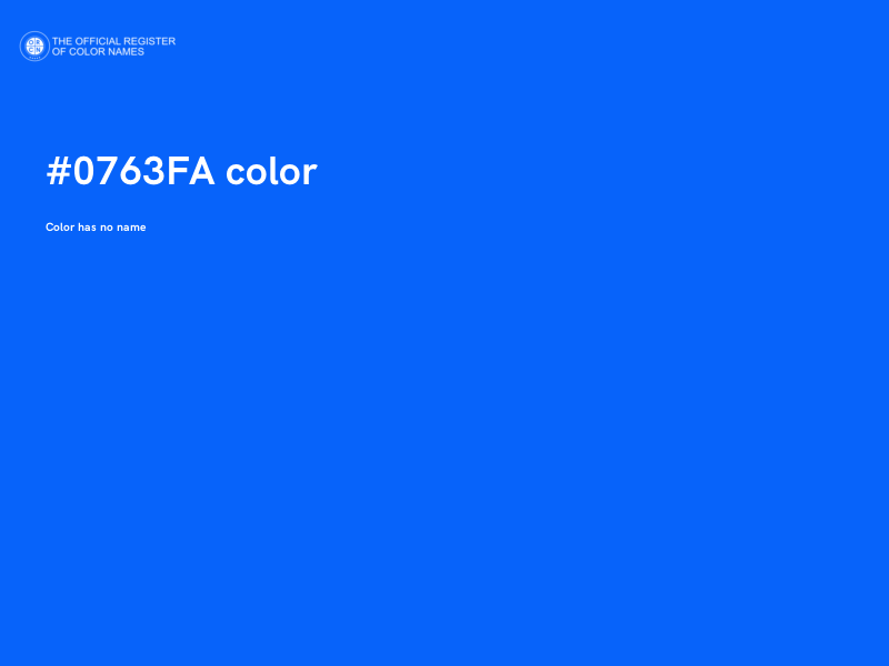 #0763FA color image