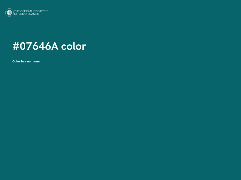 #07646A color image