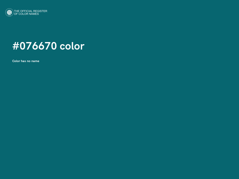 #076670 color image
