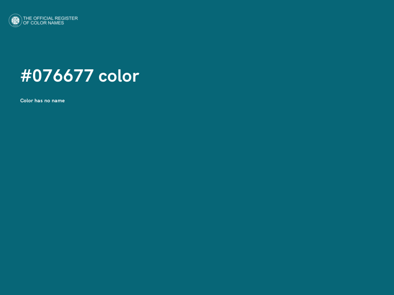 #076677 color image