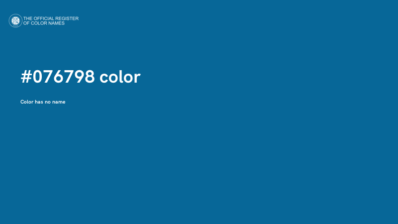 #076798 color image