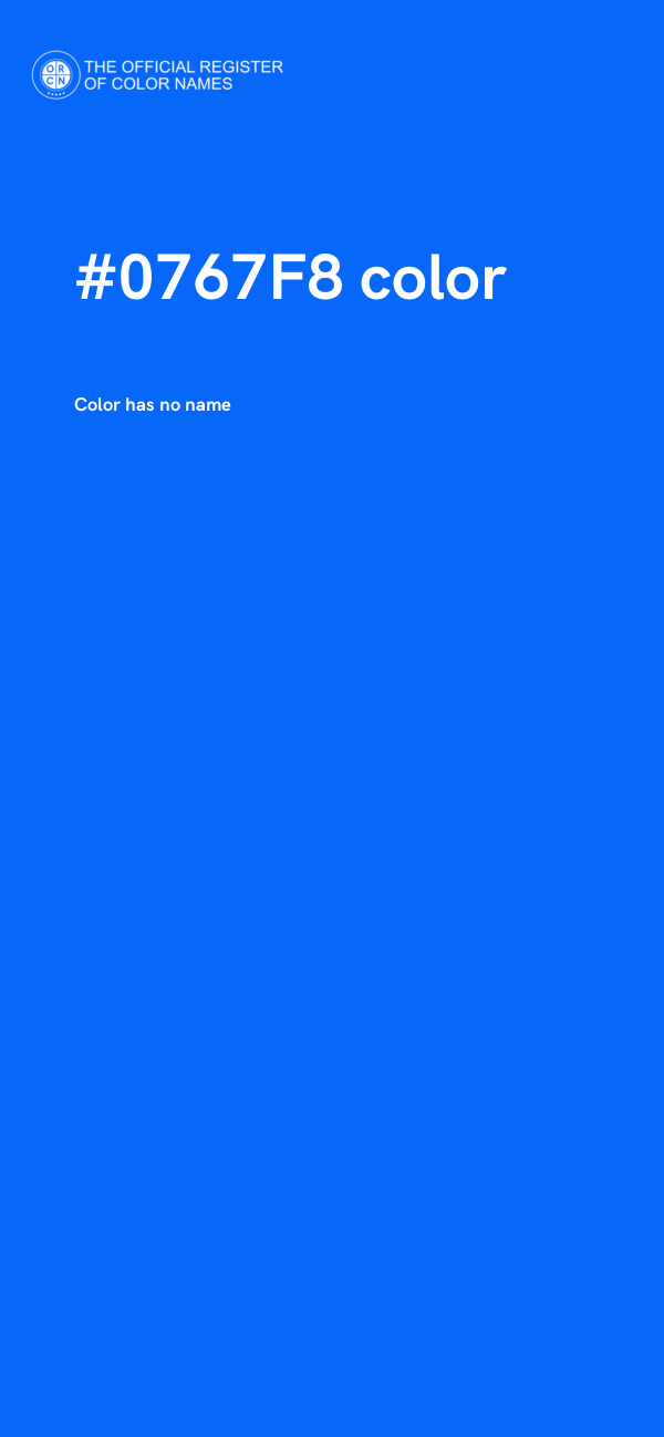 #0767F8 color image