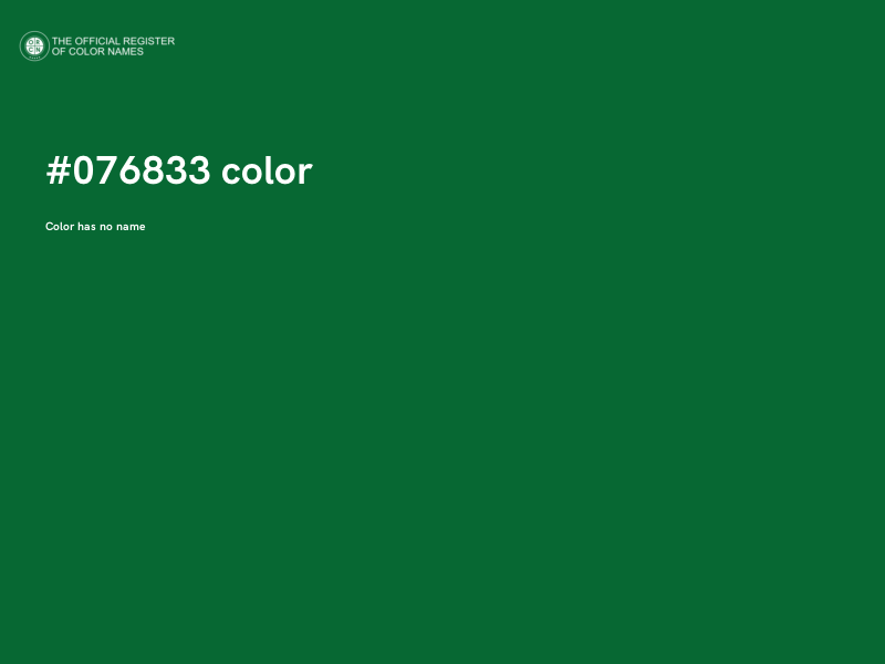 #076833 color image