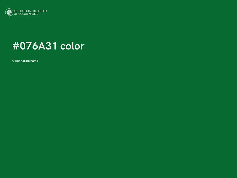 #076A31 color image