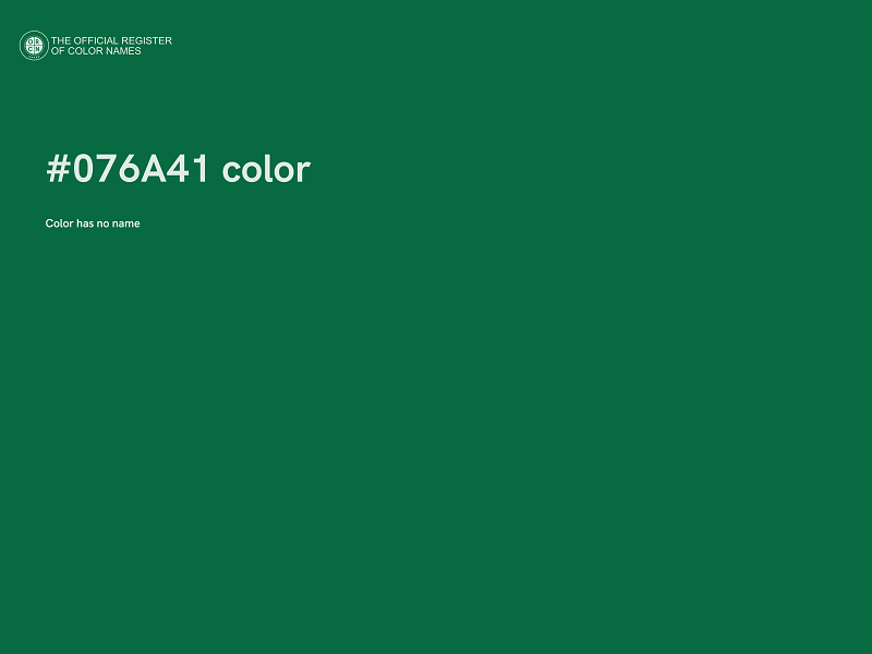 #076A41 color image