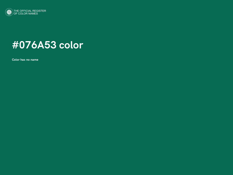 #076A53 color image